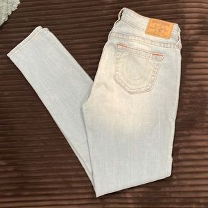 True Religion Jeans Super Skinny Light Was size 28